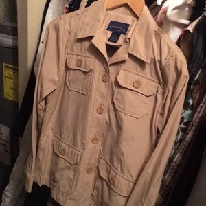 Sale Nice woven tan charter club petite blazer